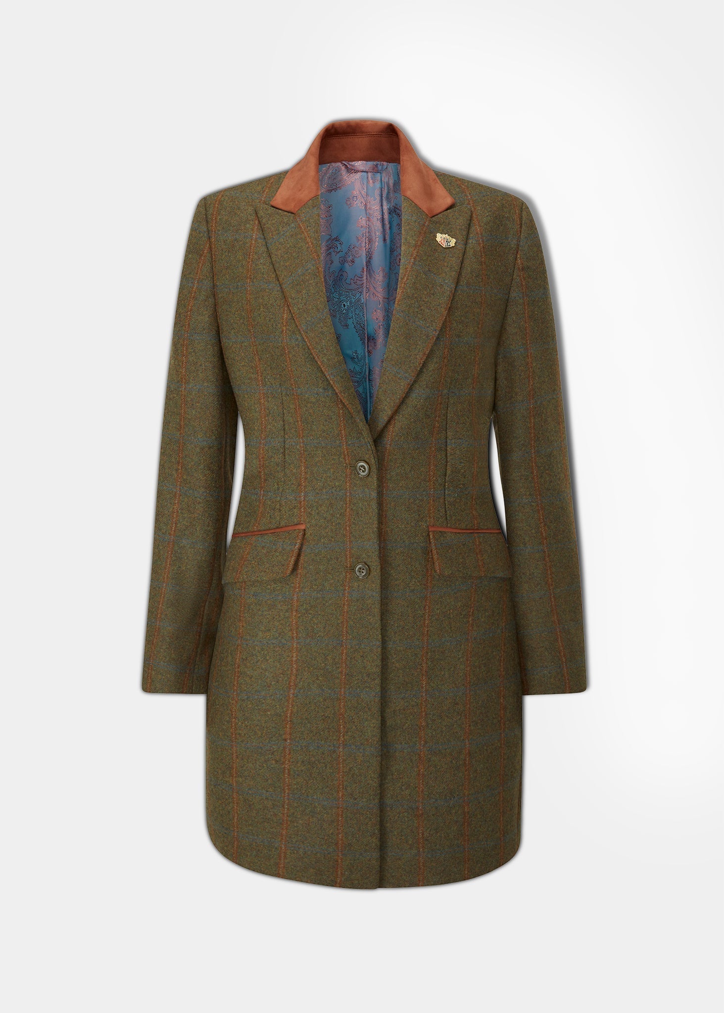 Combrook Ladies Mid-Thigh Coat In Willow - Regular Fit