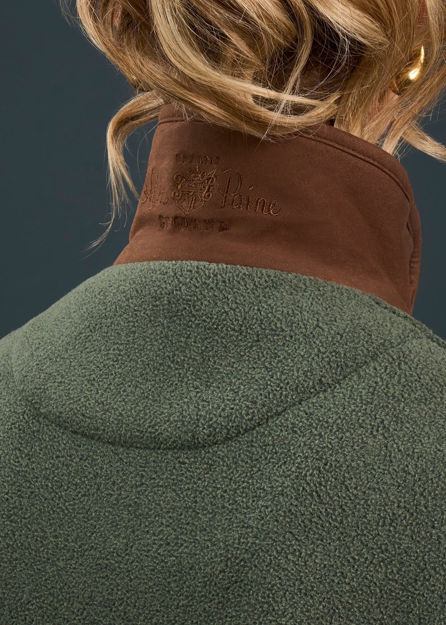 Aylsham Ladies Fleece Gilet In Cedar Green - Regular Fit