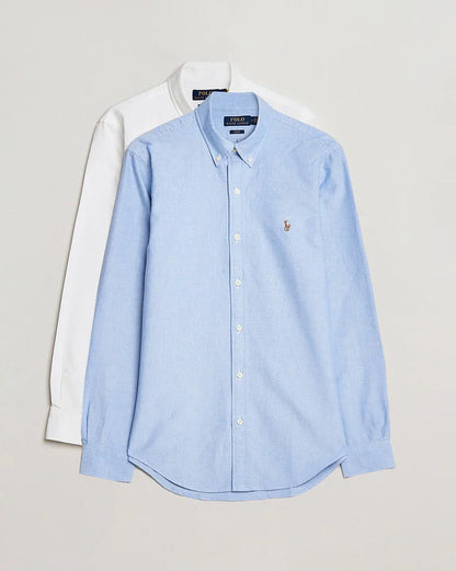 2-Pack Slim Fit Shirt Oxford White/Blue